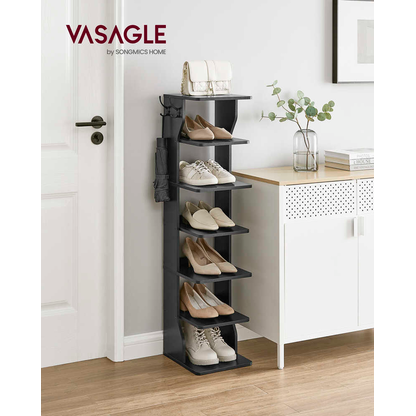 Artikelbild 5 für VASAGLE Schuhregal schwarz 26,4 x 30,0 x 110,4 cm, 1 St., Artikelnummer 760179