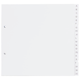 Artikelbild 1 für dots Ordnerregister DIN A4 Halbformat, Überbreite A-Z weiß 20-teilig, 5 Satz, Artikelnummer 294702