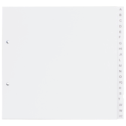 Artikelbild für dots Ordnerregister DIN A4 Halbformat, Überbreite A-Z weiß 20-teilig, 5 Satz, Artikelnummer 294702