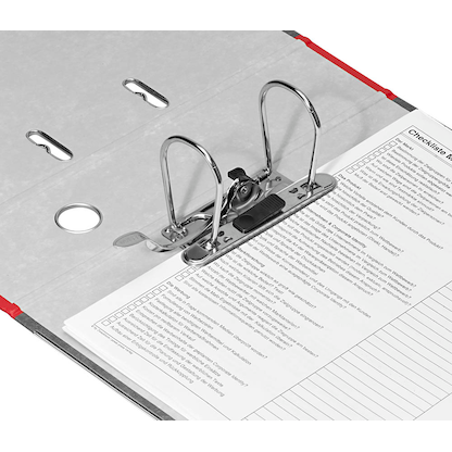 Artikelbild 2 für LEITZ 1080 Ordner rot marmoriert Karton 8,0 cm DIN A4, 1 St., Artikelnummer 652388