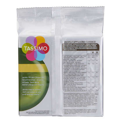 Artikelbild 5 für TASSIMO JACOBS CAPPUCCINO CLASSICO Kaffeediscs, Arabica- und Robustabohnen 8 Stück, Artikelnummer 857649