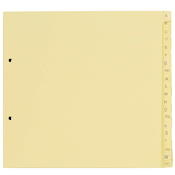 Artikelbild 1 für dots Ordnerregister DIN A4 Halbformat, Überbreite A-Z gelb 20-teilig, 5 Satz, Artikelnummer 294744