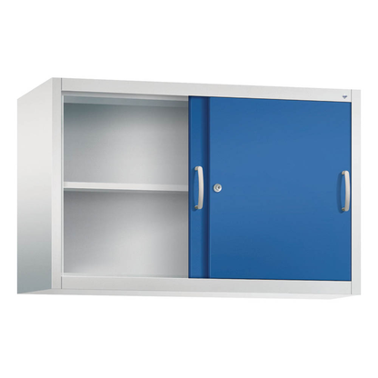 Artikelbild 5 für CP Aufsatz-Schiebetürenschrank C 2000 Acurado, 2045-00 S10088 lichtgrau, enzianblau 1 Fachboden 120,0 x 40,0 x 79,0 cm, Artikelnummer 414789