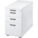 Artikelbild 1 für HAMMERBACHER SC40 Standcontainer weiß 4 Auszüge Kunststoff-Relinggriff silber 42,8 x 80,0 x 72,0 - 76,0 cm, Artikelnummer 864761