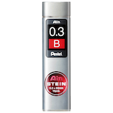 Artikelbild 1 für Pentel Ain Stein C273 Feinminen-Bleistiftminen schwarz B 0,3 mm, 15 St., Artikelnummer 594232