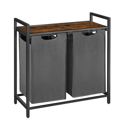 Artikelbild für VASAGLE Wäschesortierer grau, braun, 1 St., Artikelnummer 438669