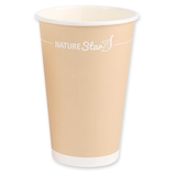 Artikelbild 1 für NATURE Star Einweg-Kaffeebecher braun, weiß 400 ml, 50 St., Artikelnummer 473799