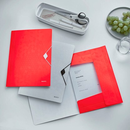 Artikelbild 3 für LEITZ Eckspanner WOW 4599 DIN A4 rot, 1 St., Artikelnummer 235117