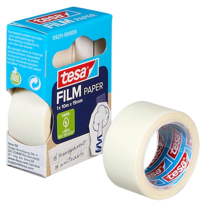 Artikelbild für tesa PAPER Klebefilm transparent 19,0 mm x 10,0 m 1 St., Artikelnummer 517879