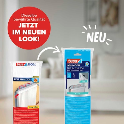 Artikelbild 7 für tesa Heizkörper-Reflexionsfolie tesamoll® INSULATION silber, 1 St., Artikelnummer 735078