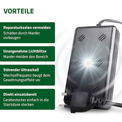 Artikelbild 3 für GARDIGO Marder-Frei Indoor LED Tierabwehrmittel, Artikelnummer 796769