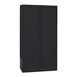 Artikelbild 1 für BISLEY Rollladenschrank schwarz 4 Fachböden 100,0 x 43,0 x 198,0 cm, Artikelnummer 923987