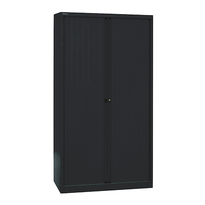 Artikelbild für BISLEY Rollladenschrank schwarz 4 Fachböden 100,0 x 43,0 x 198,0 cm, Artikelnummer 923987