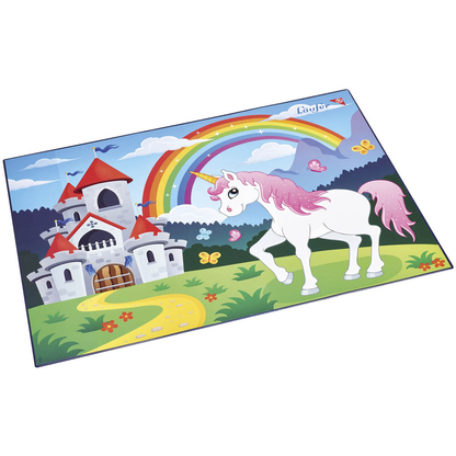 Artikelbild für Läufer Schreibtischunterlage Einhorn bunt Kunststoff 53,0 x 40,0 cm, 1 St., Artikelnummer 652141