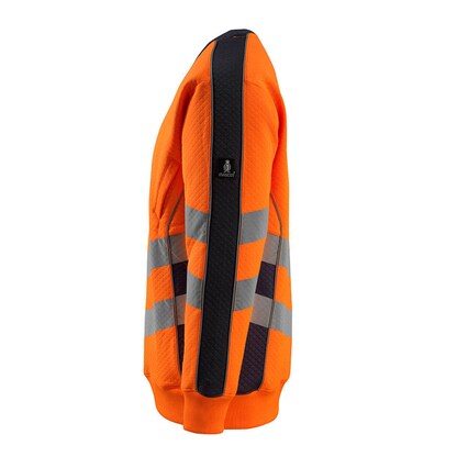 Artikelbild 2 für MASCOT® unisex Warnschutz-Langarmshirt Wigton orange, schwarzblau Größe L, 1 St., Artikelnummer 761256