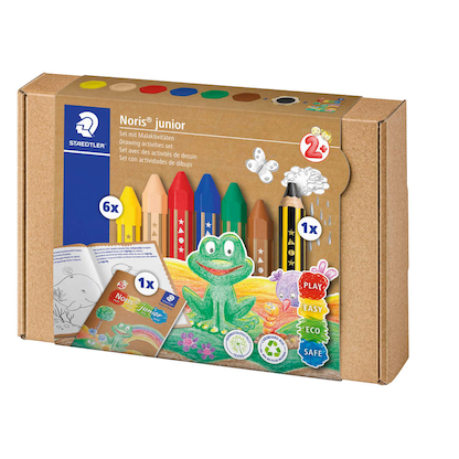 Artikelbild 3 für STAEDTLER Noris® junior 61 C1 Wachsmalstifte farbsortiert, 1 Set, Artikelnummer 301289