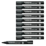 Artikelbild 1 für STAEDTLER Lumocolor Permanentmarker schwarz 2,0 mm, 10 St., Artikelnummer 455329