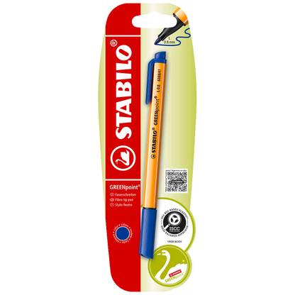 Artikelbild 3 für STABILO GREENpoint Filzstift blau, 1 St., Artikelnummer 466169