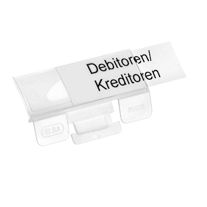 Artikelbild 2 für ELBA Vollsichtreiter vertic 85508 transparent, 25 St., Artikelnummer 443192