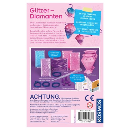 Artikelbild 3 für KOSMOS Experimentierkasten Glitzer-Diamanten mehrfarbig, Artikelnummer 712861