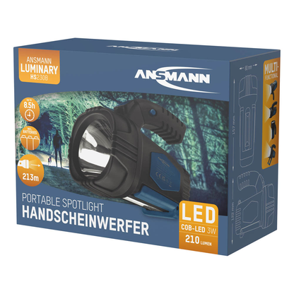 Artikelbild 5 für ANSMANN HS230B LED Handscheinwerfer blau 7,5 cm, 1 St., Artikelnummer 775993