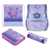 Artikelbild 1 für herlitz Schulranzen-Set Loop Plus Butterfly Paradise Kunstfaser lila, Artikelnummer 271373