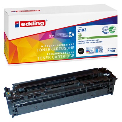 Artikelbild für edding EDD-2103 schwarz Toner kompatibel zu HP 131A (CF210A), Artikelnummer 283871