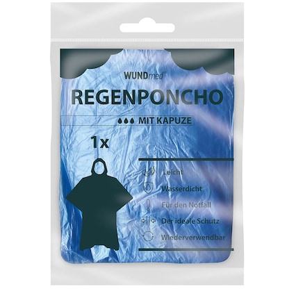 Artikelbild 4 für WUNDmed® unisex Regenponcho farbsortiert Einheitsgröße 1 St., Artikelnummer 470819