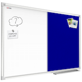 Artikelbild 1 für ALLboards Whiteboard-Pinnwand 120,0 x 90,0 cm Textil blau, Artikelnummer 502019