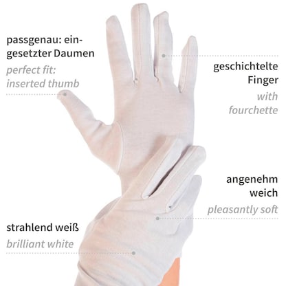 Artikelbild 2 für HYGOSTAR unisex Arbeitshandschuhe Blanc weiß Größe 10, 12 Paar, Artikelnummer 597971