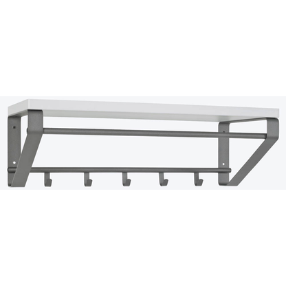 Artikelbild für HAKU Möbel Wandgarderobe 13845 anthrazit Metall 5 Haken 70,0 x 23,0 cm, Artikelnummer 550691