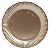 Artikelbild 1 für PROnappe Pappteller gold Ø 23,0 cm, 10 St., Artikelnummer 345821