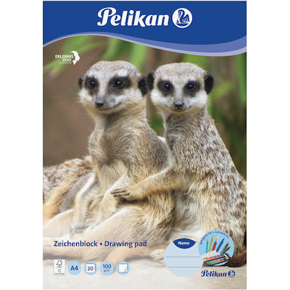 Artikelbild 4 für Pelikan Zeichenblock Zoo DIN A4 100 g/qm, 20 Blatt, 1 Block, Artikelnummer 612931