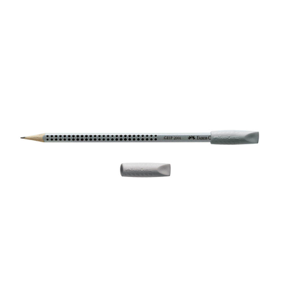 Artikelbild für FABER-CASTELL Radiergummis GRIP 2001 Eraser CAP grau, 2 St., Artikelnummer 819351
