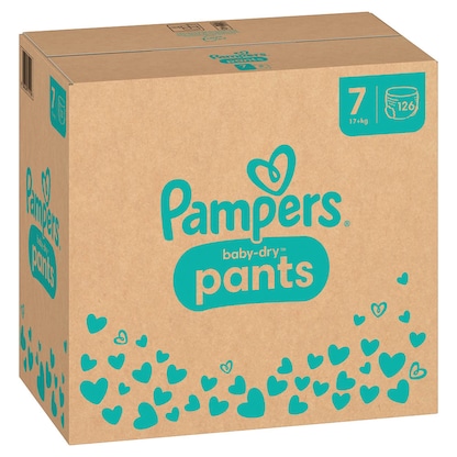 Artikelbild 3 für Pampers® Windeln Monatsbox baby-dry™ pants Gr. 7 (17+ kg) für Kids und Teens, 126 St., Artikelnummer 179159