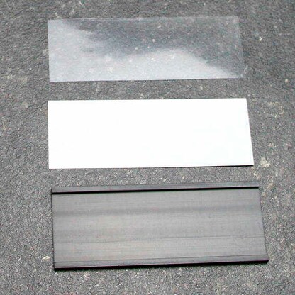 Artikelbild 3 für SPRINTIS Etikettenhalter magnetisch schwarz 6,0 x 2,0 cm, 4x 100 St., Artikelnummer 731319