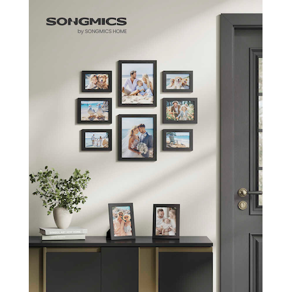 Artikelbild 6 für SONGMICS 10 Bilderrahmen-Set schwarz, 10 St., Artikelnummer 759789