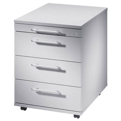 Artikelbild für HAMMERBACHER Sira Rollcontainer lichtgrau 4 Auszüge 42,8 x 58,0 x 59,0 cm, Artikelnummer 196972