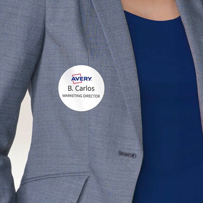 Artikelbild 5 für AVERY Zweckform Namensetiketten J4881-20 weiß 65,0 x 65,0 mm, 20 Blatt, Artikelnummer 255577