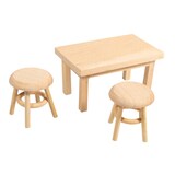 Artikelbild 1 für Rayher Dekoartikel natur Wichtel Mini Tisch mit 2 Hockern, 1 Set, Artikelnummer 686996