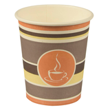 Artikelbild 1 für STARPAK Einweg-Kaffeebecher weiß, rot, gelb, grau 0,2 l, 50 St., Artikelnummer 182816