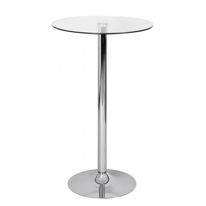 Artikelbild für AMSTYLE Stehtisch rund Glas silber 60,0 x 60,0 x 105,0 cm, 1 St., Artikelnummer 976191