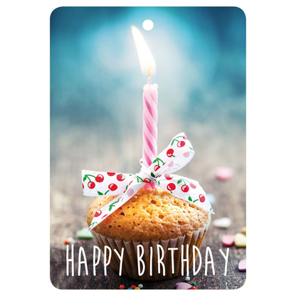 Artikelbild für LUMA Geschenkanhänger mehrfarbig Happy Birthday mit Kerze, 10 St., Artikelnummer 141406