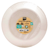 Artikelbild 1 für PROnappe Pappteller weiß 23,0 x 23,0 cm, 50 St., Artikelnummer 344998