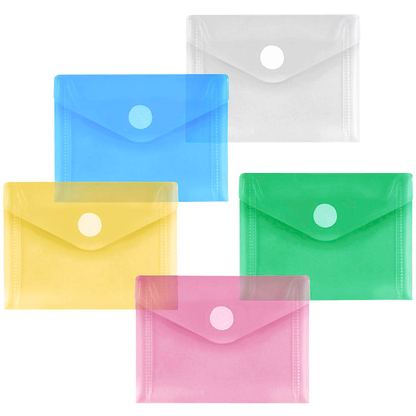 Artikelbild für FolderSys Dokumententaschen DIN A7 farbsortiert glatt 0,20 mm, 10 St., Artikelnummer 515496