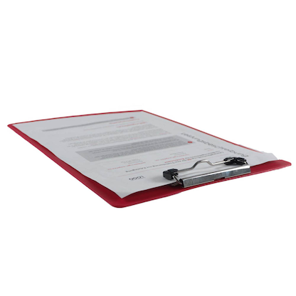 Artikelbild 8 für FolderSys Klemmbrett 80001-80 DIN A4 rot Kunststoff, 1 St., Artikelnummer 812529