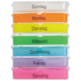Artikelbild 1 für WUNDmed® Tablettenbox Rainbow bunt, 1 St., Artikelnummer 471569