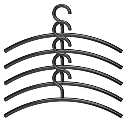 Artikelbild für MAUL Kleiderbügel schwarz, 5 St., Artikelnummer 606117