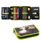 Artikelbild 1 für EBERHARD FABER Federmäppchen befüllt Dino Motiv 42-teilig, 19,6 x 13,2 cm, Artikelnummer 419384