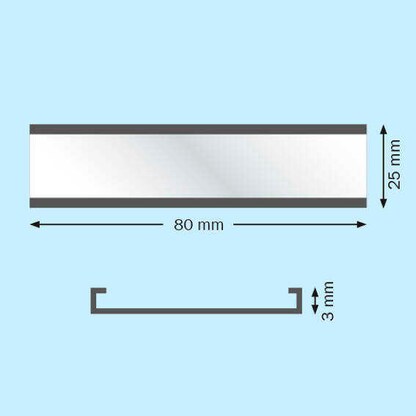 Artikelbild 3 für SPRINTIS Etikettenhalter magnetisch schwarz 8,0 x 2,5 cm, 2x 100 St., Artikelnummer 730877